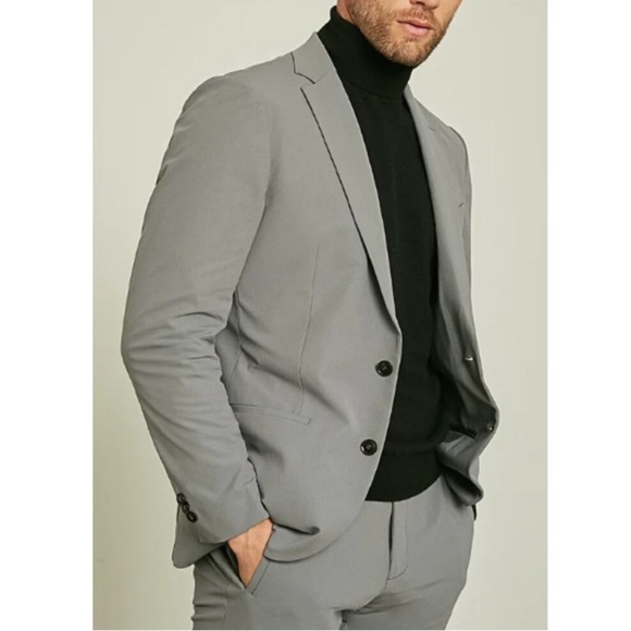 NEW Sene Sz 44 R Gray Soho Flex Tech Sport Coat Unstructured Blazer Travel Work - Picture 14 of 14